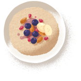 Harraways graphic image of a cereal bowl with berries